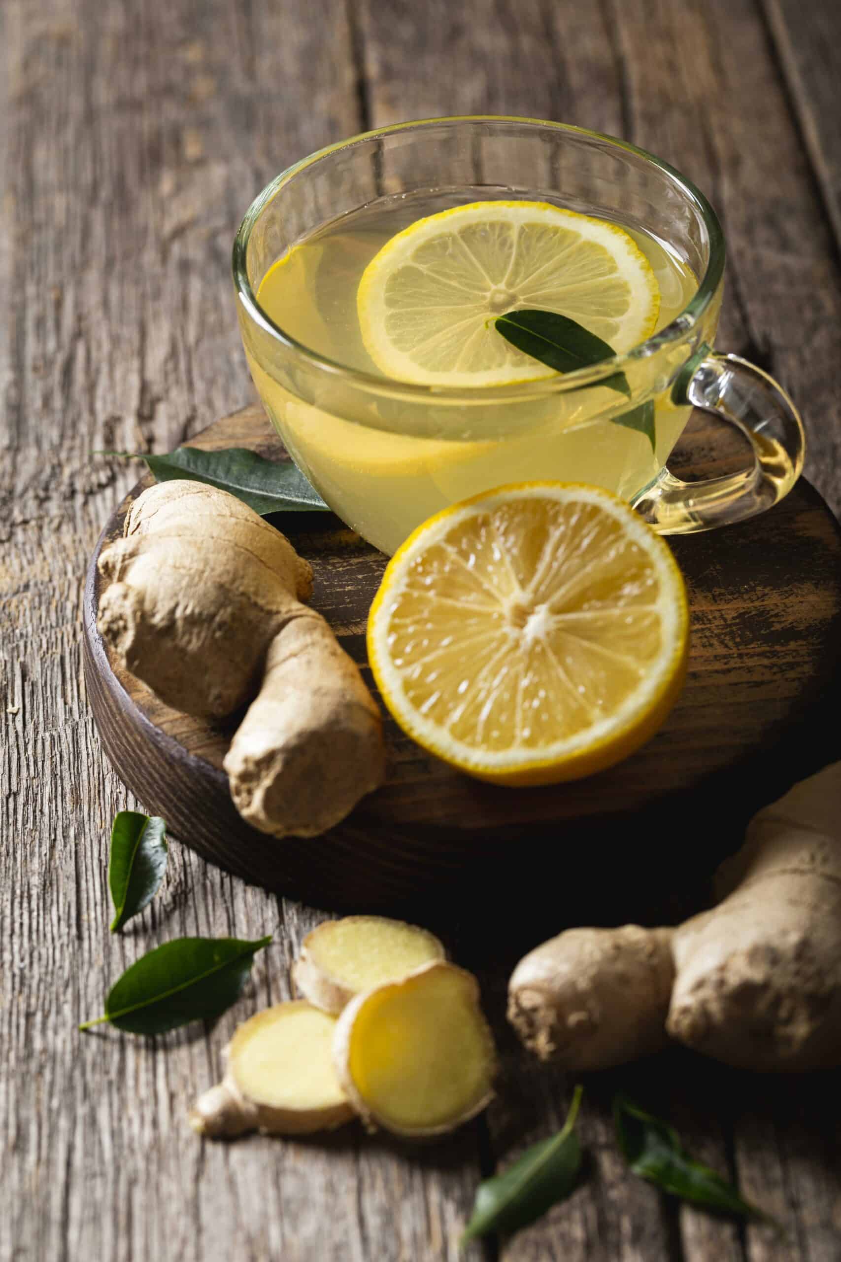 infusión de jengibre por la noche