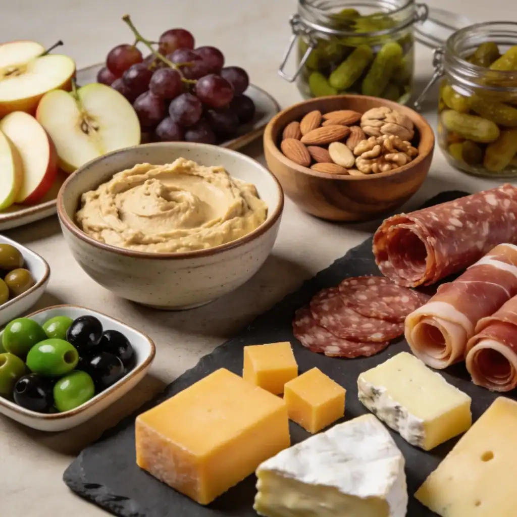 Aperitivos fáciles en casa para ver el Mundial con aceitunas, conservas, quesos y picoteo para compartir